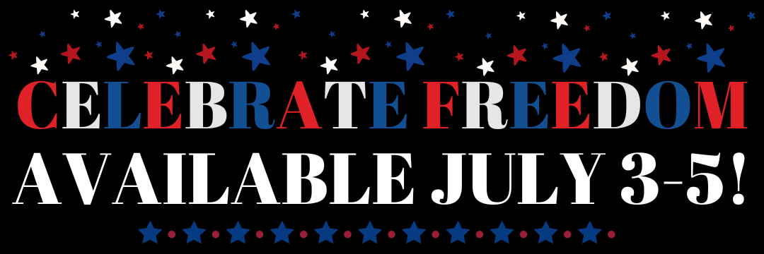 Celebrate freedom: Sale is available July 3-5